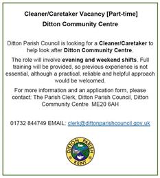 Vacancy for Part-time Cleaner/Caretaker