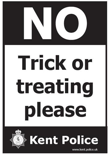  - HALLOWEEN UPDATE FROM LOCAL POLICE