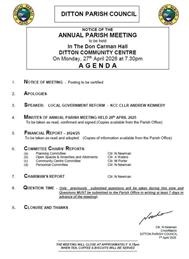 Annual Parish Meeting